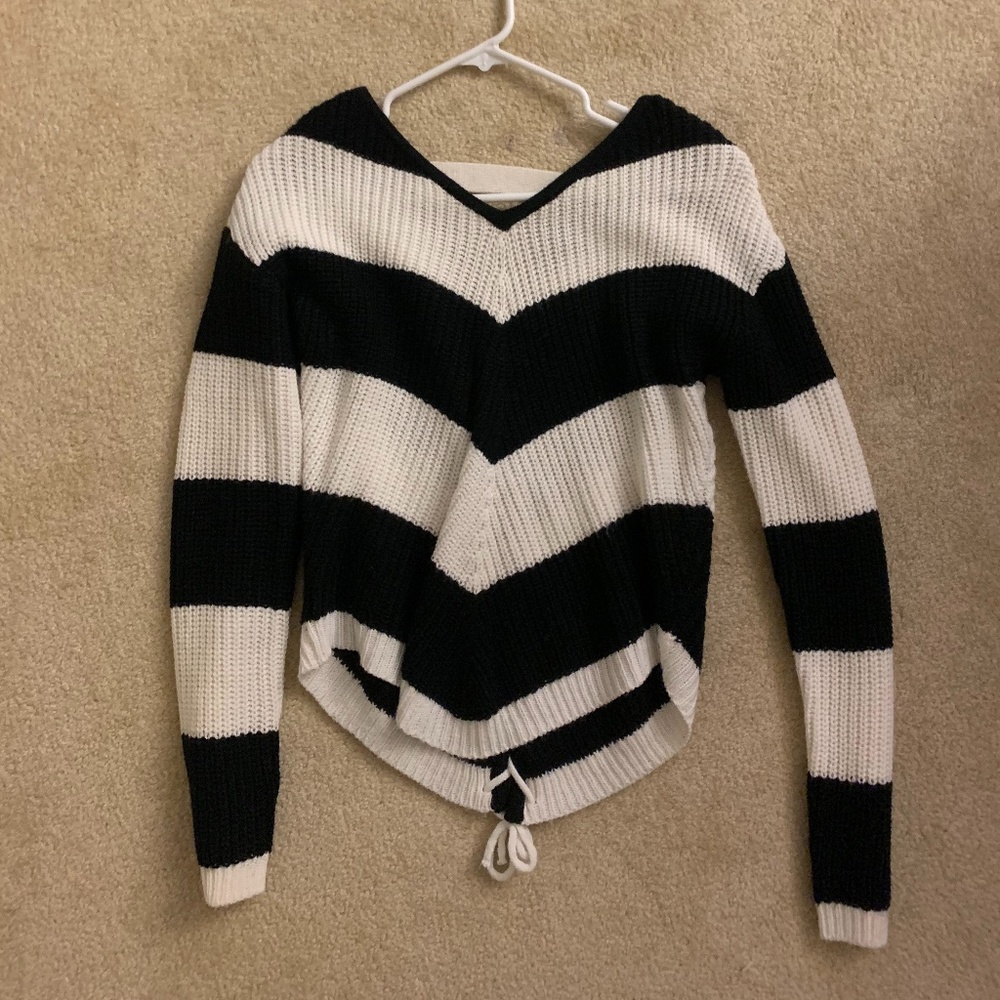 Black and White Chevron Sweater